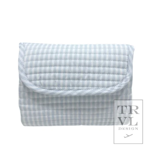 Quilted Woodland Blue Changing Mat