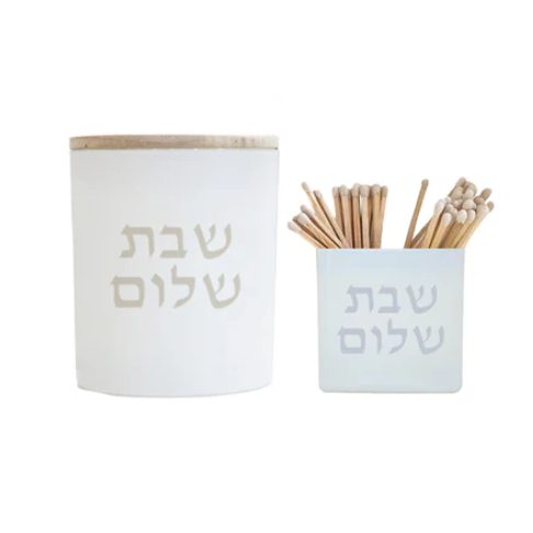 Shabbat Shalom Candle
