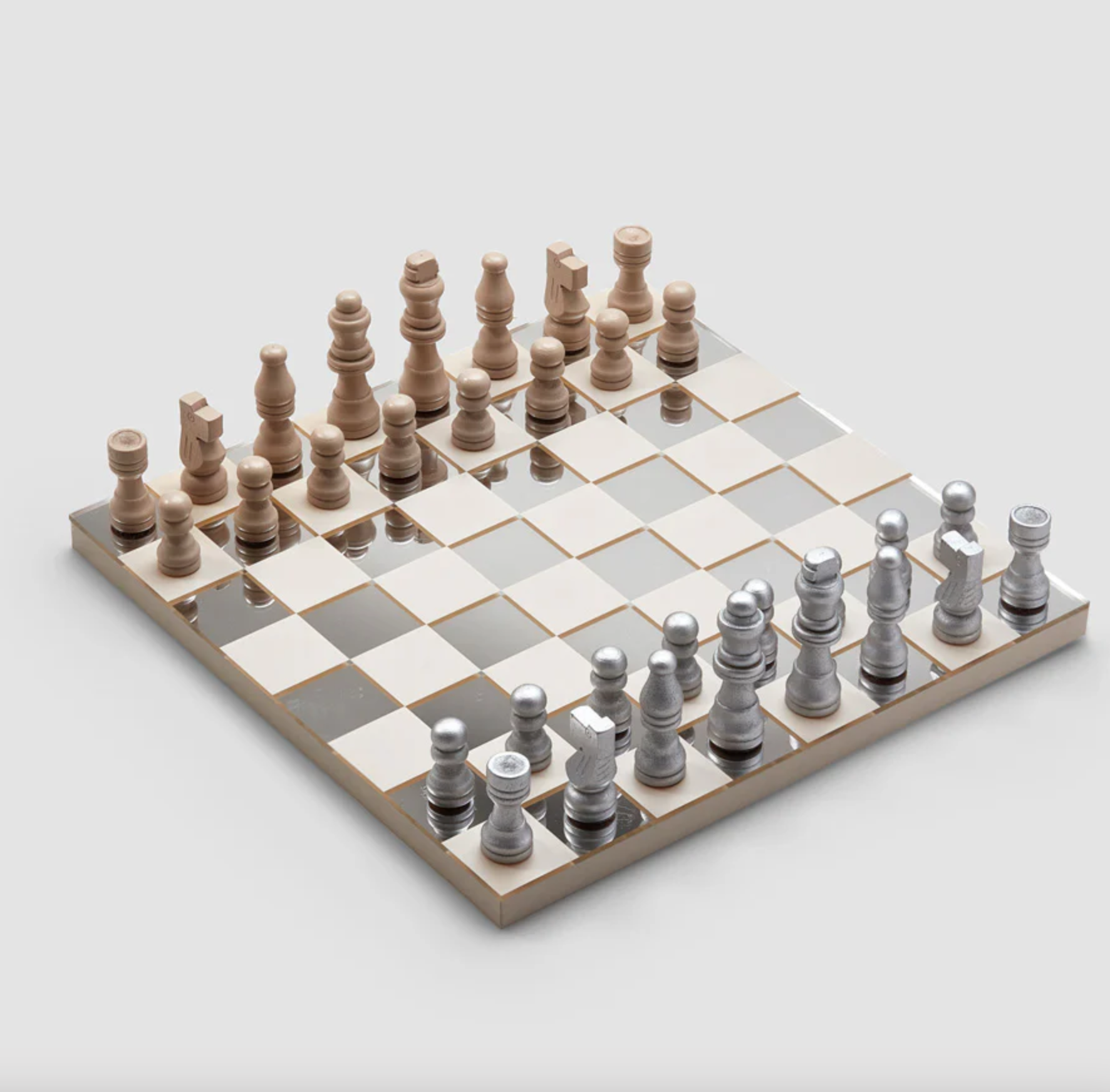 Classic Art of Chess Board Mirror