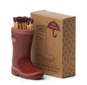 Dark Red Wellington Boot Match Holder