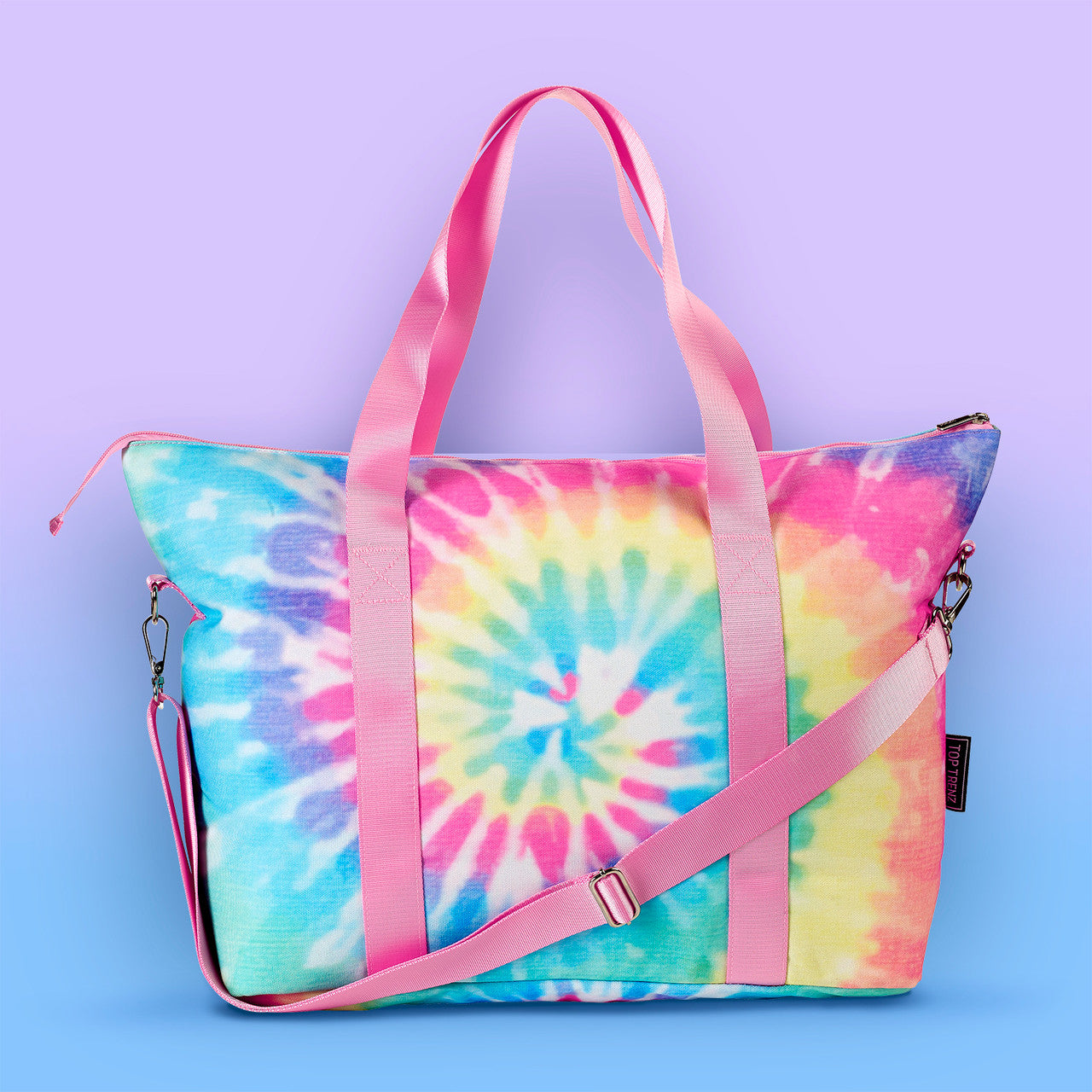 Pastel Tie-Dye Canvas Tote