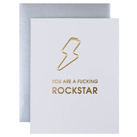 You Are a Fucking Rockstar Greeting Card