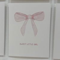 Sweet Little Girl Greeting Card