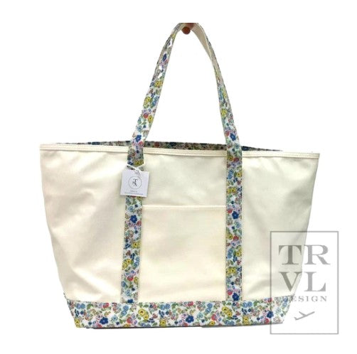Maxi Coated Canvas Tote
