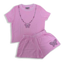 Ice Pink Fire House Shorts Set
