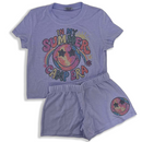 Lavender Fire House Shorts Set