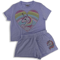 Lavender Fire House Shorts Set
