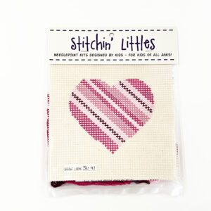 SL-41 - Stitchin' Littles Kit Striped Heart