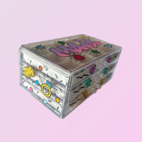 Painted Acrylic Jewelry Box - Image 2