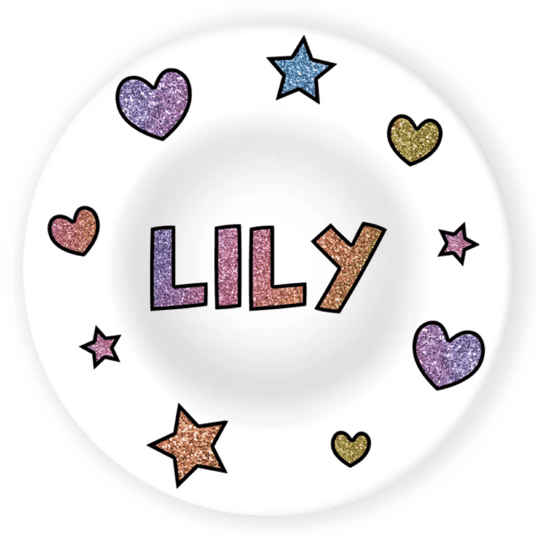 Hearts Personalized Kids Tableware - Image 14