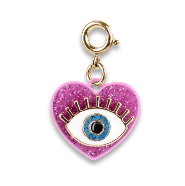 Gold Glitter Lucky Eye Charm