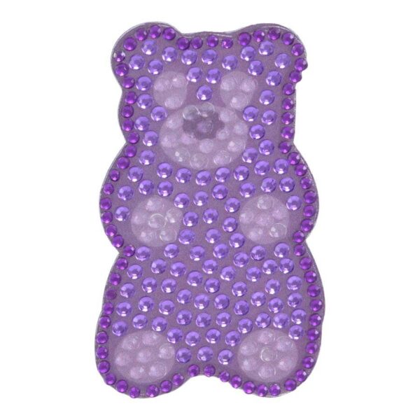 Purple Gummy Bear Sticker Beans