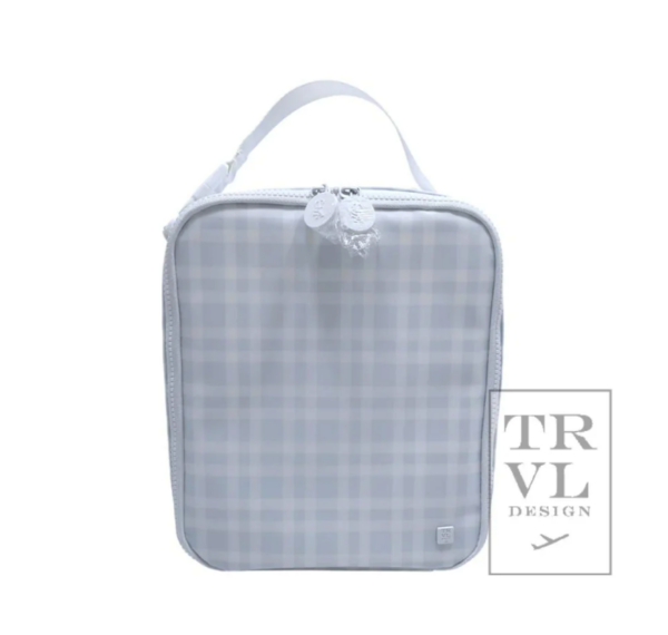 Pimlico Plaid Blue Square Lunchbox