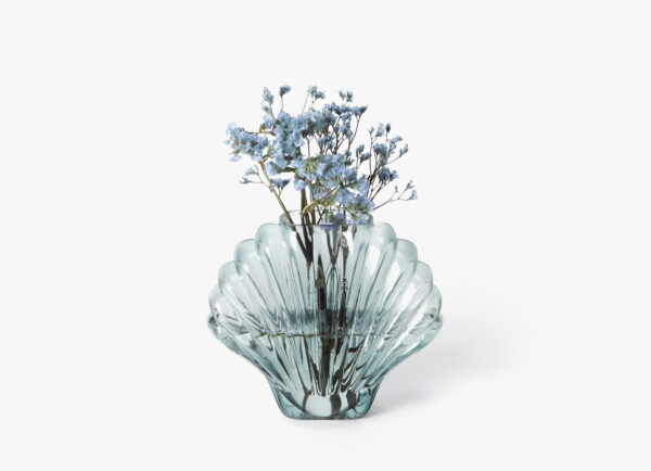 Blue Shell Vase