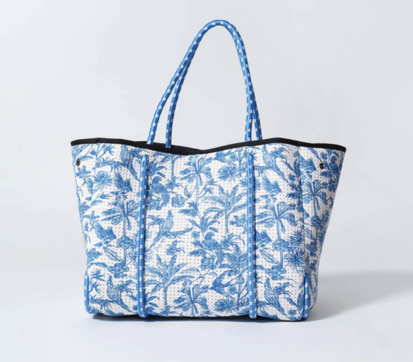 Toile Blue Everyday Tote