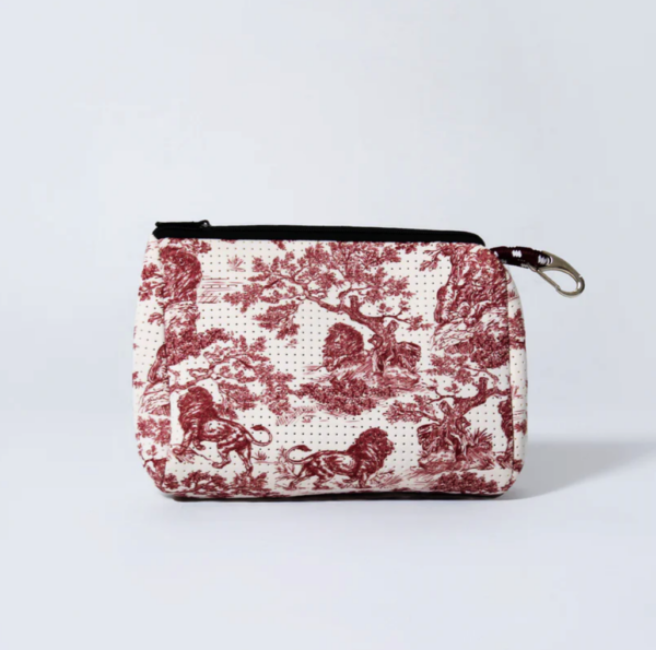 Lion Toile Essentials Pouch