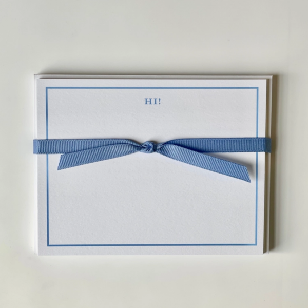 Hi! Flat Note Cards