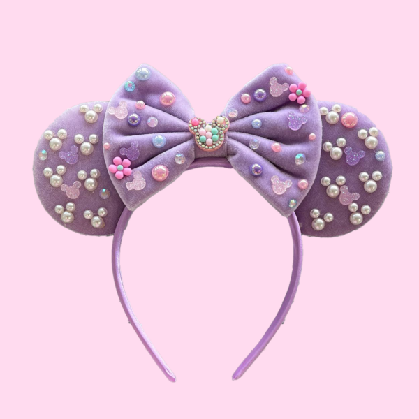 Purple Minnie Mouse Ear Headband