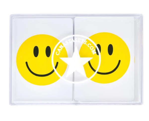 Smile Face Design Canasta Cards