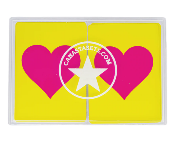 Heart Design Canasta Cards