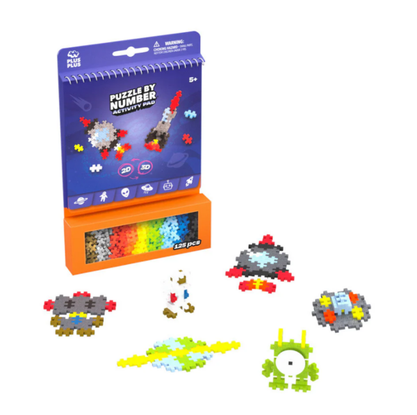 Puzzle By Number Activity Pad - Space