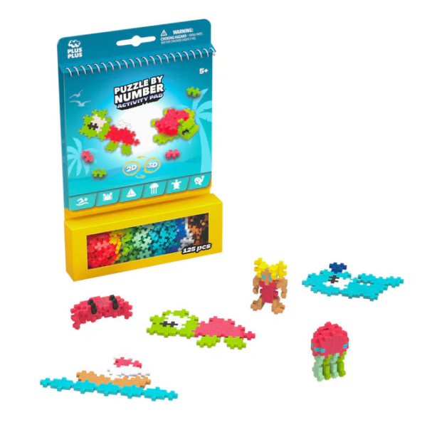 Puzzle By Number Activity Pad - Ocean