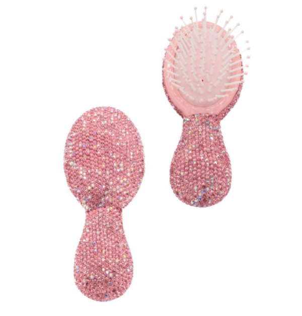 Pink Crystallized Hair Brush