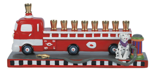 Fire Truck Menorah