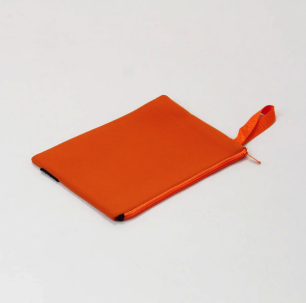 Burnt Orange Oversized Wristlet Pouch