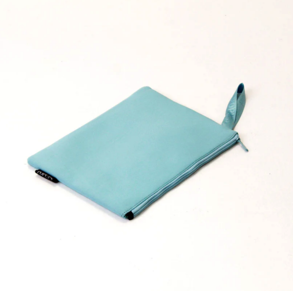 Sky Blue Oversized Wristlet Pouch