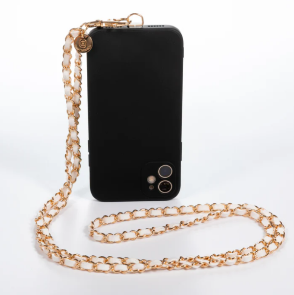 Summer White Gold Crossbody Phone Chain