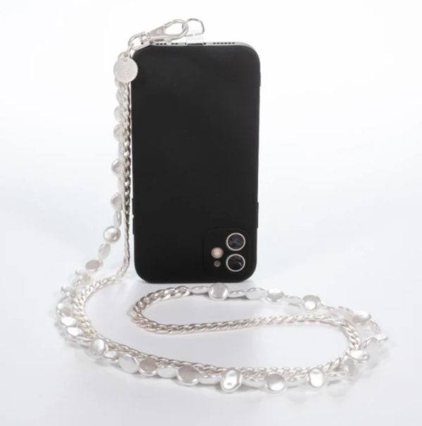 Something About Silver Crossbody Phone Chain